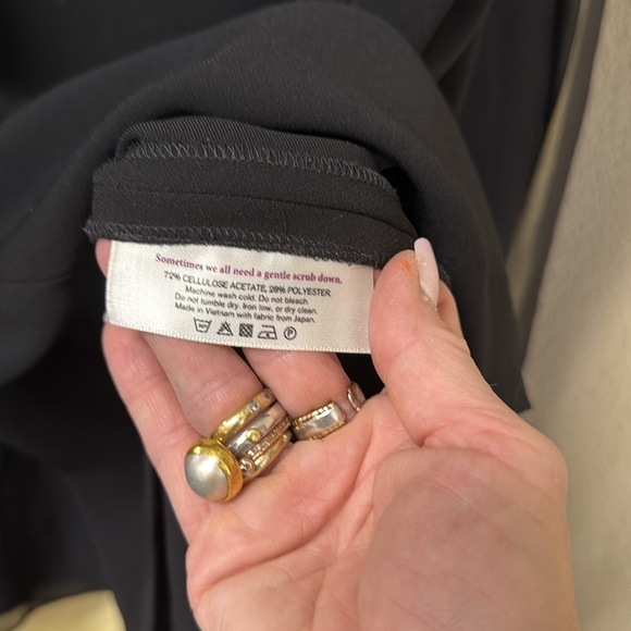 MM Lafleur Sarah Black Cap Sleeve Shift Dress Size 12 - Picture 4 of 9